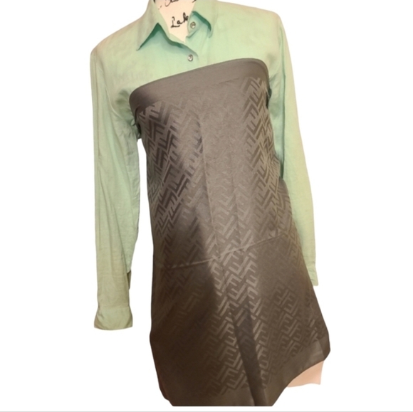 🧧 Fendi Zucca Silk & Cashmere Shawl🎗+GIFT(copy) - Picture 5 of 16